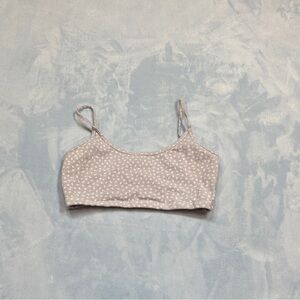 Blue Brandy Melville flower tank top.